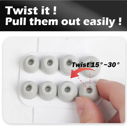 Miniatura 2 de Almohadillas de repuesto de espuma viscoelástica para AirPods Pro 1 y 2 Gen, puntas de auriculares ultra suaves con cancelación de ruido, ajuste