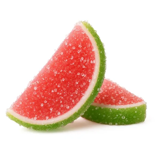 Miniatura 2 de NY Spice Shop Caramelo de rebanadas de fruta de sandía – 1 libra de sabor dulce masticable de gelatina de frutas de caramelo – Gomitas de frutas