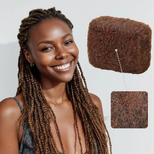 Miniatura 13 de IUC Afro Kinkys - Paquete de cabello humano a granel (12 pulgadas, 1.76 onzas, rubio, #613) 4C afro rizado 100% cabello humano, ideal para trenzar