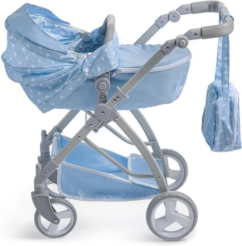 Miniatura 4 de JC Toys - Berenguer Boutique Cochecito deportivo plegable de lujo Colección Blue Royal para muñecas de hasta 20 pulgadas A partir de 3 años