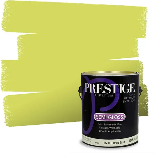 Miniatura 196 de PRESTIGE Paints Exterior Paint and Primer In One, 1-Gallon, Satin, Comparable Match of Benjamin Moore* Royal Linen* 931BM-PCM