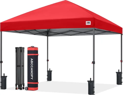 Miniatura 51 de ABCCANOPY Tienda de campaña desplegable de 10 x 10, refugio instantáneo de fácil instalación con bolsa con ruedas, toldo resistente al aire libre