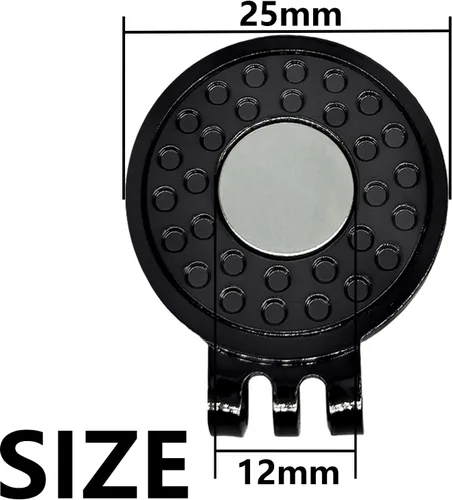 Miniatura 3 de 6, 9, 12, 15 unidades, clips magnéticos para pelotas de golf para sombreros de golf, gorras, guantes, clips de aleación niquelados para marcadores