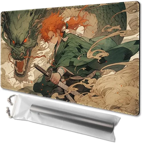 Miniatura 7 de MTG - Tapete de juego de 24 x 14 pulgadas, bolsas de almacenamiento antideslizantes, ideal para entusiastas de los juegos de cartas, alfombrilla