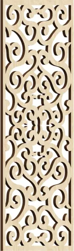 Miniatura 10 de Eveline - Paneles decorativos de pared de madera con calado, 13 3/8 pulgadas de ancho x 34 3/8 pulgadas de alto x 3/8 de alto, roble rojo rojo