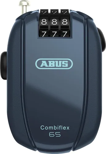 Miniatura 13 de ABUS Combiflex Cable Lock - Cerradura para asegurar esquís, casco, cochecito y equipaje - Viaje 49.2-49.2 in de largo - 0.118 in de espesor