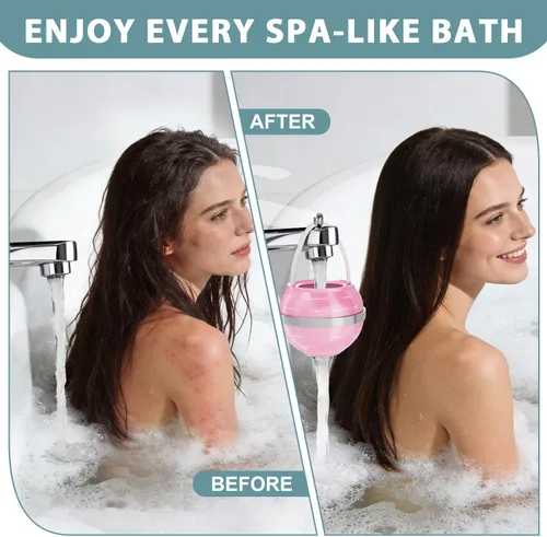 Miniatura 2 de NIROKET Filtro de baño para bañera, filtro de agua de bañera de 8 etapas que elimina cientos de contaminantes para una piel más suave y tersa, 2500