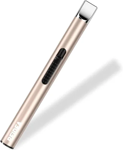 Miniatura 4 de REIDEA Encendedor de vela electrónico de arco resistente al viento, recargable por USB, sin llama, con botón de seguridad para el hogar, S4