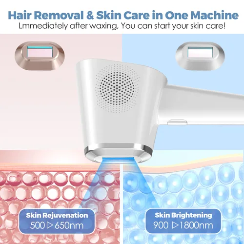 Miniatura 2 de TMOMT OPT Dispositivo de depilación láser Pro, 3 en 1, dispositivo removedor de vello casero de grado salón de belleza con sistema de enfriamiento