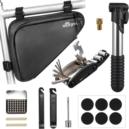 Miniatura 9 de NDakter Bolsa de Almacenamiento para Cuadro de Bicicleta 2L, Bolsa Triangular Impermeable para Bicicleta, Paquete de Ciclismo para Teléfono