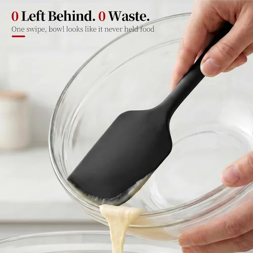 Miniatura 4 de espátula resistente al calor de 600ºF, espátula de silicona sin costuras de 28.8 cm de alto para cocina, apta para altas temperaturas, utensilio