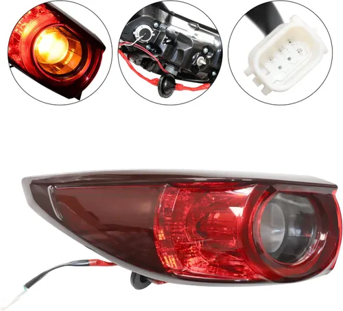 Miniatura 4 de Conjunto de luz trasera exterior, KB8A-51-150F, para Mazda CX-5 2017-2021 (luces traseras para conductor + pasajero)