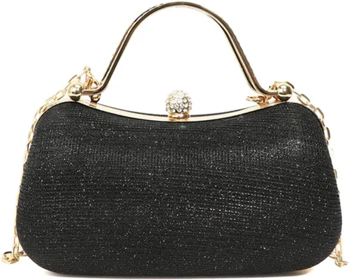 Miniatura 11 de Bolso de mano con diamantes de imitación para mujer Bolso cruzado convertible de noche y fiesta Citas de graduación de boda