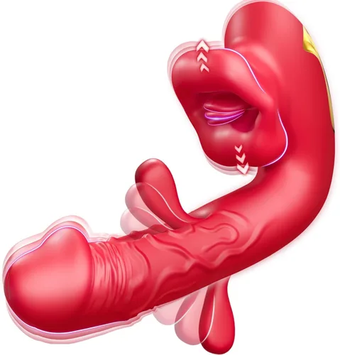 Vibrador de punto G juguetes sexuales para mujeres - Juguetes sexuales para mujeres adultas con 10 modos de aleteo, vibración y lamido, juguete de