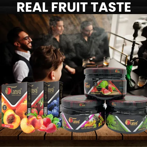 Miniatura 5 de Tanya Herbal Hookah Molasas 100% libre de nicotina y tabaco Sabores de shisha de narguile Sabores orgánicos de shisha de frutas mixtas 50g