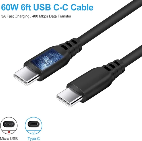 Miniatura 6 de Cargador tipo C, cargador de pared USB C de 20 W PD de carga rápida y cable de carga de teléfono Android de 6 pies, compatible con iPhone 16 15 Pro