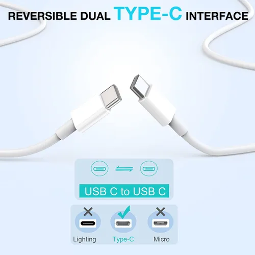 Miniatura 4 de Cargador de carga rápida para iPhone 17 16 15, paquete de 2 unidades, 20 W, USB C, cargador de pared de viaje, bloque de enchufe, cable de carga
