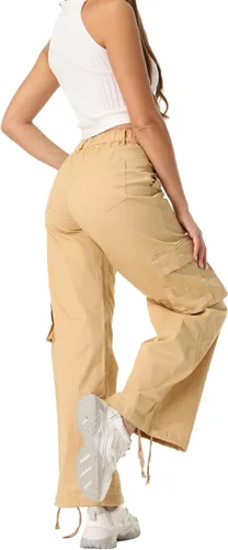 Miniatura 2 de Pantalones cargo para mujer, de secado rápido, informales, militares, militares, camuflaje, combate, trabajo, pantalones casuales con bolsillos