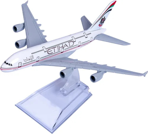 Miniatura 5 de Etihad Airbus 380 - Avión de metal a escala 1:400 para regalo y colección