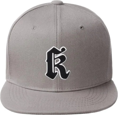 Miniatura 922 de Daxton Gorra clásica con visera de billete plano con letras del alfabeto inglés antiguo de la A a la Z