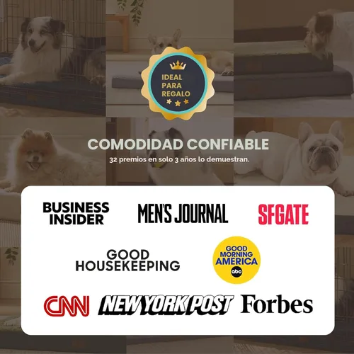 Miniatura 2 de Bedsure Camas para Perros Tamaño Grande - Cómodas Camas Planas para Mascotas con Funda Lavable Extraíble, Alfombrilla de Espuma Ortopédica