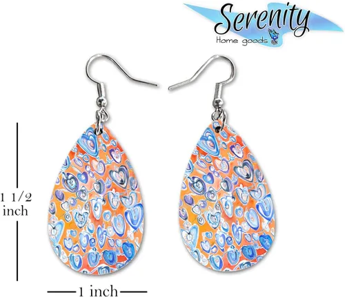 Miniatura 14 de Maureen Claffy Artist Collection Compassion Teardrop Dangle Earrings Set Cute Girls Womens Jewelry Earings Holiday Gifts Summer Decorations
