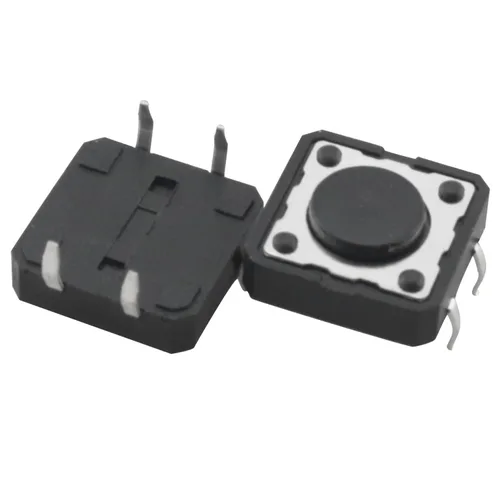Miniatura 3 de 20 unids 0.472x0.472x0.169 in montaje en superficie botón micro interruptor enchufe en 4 pines para electrónica de consumo electrodomésticos control