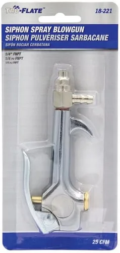 Miniatura 3 de Tru-Flate 18-221 1/4" Hembra NPT Entrada Sifón Spray Blowgun