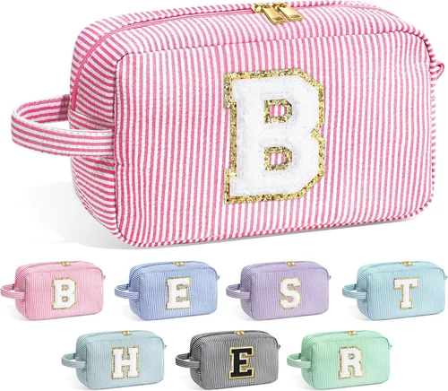 Miniatura 108 de Bolsa de Maquillaje con Inicial YOOLIFE - Regalos de Cumpleaños para Mujeres, Niñas, Mamá, Hija, Amigas, Hermana, Maestra, Regalos de Propuesta