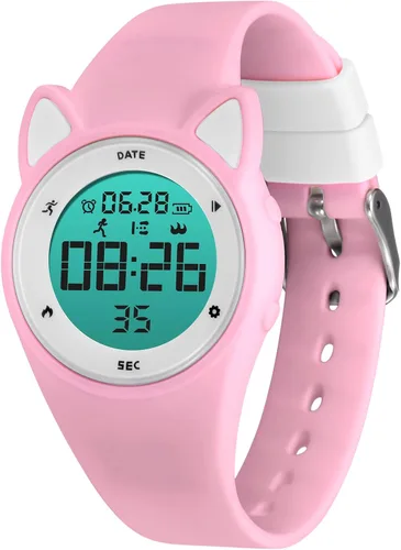 Reloj deportivo digital para niñas y niños, monitor de actividad física con reloj despertador, cronómetro, relojes impermeables sin aplicación para