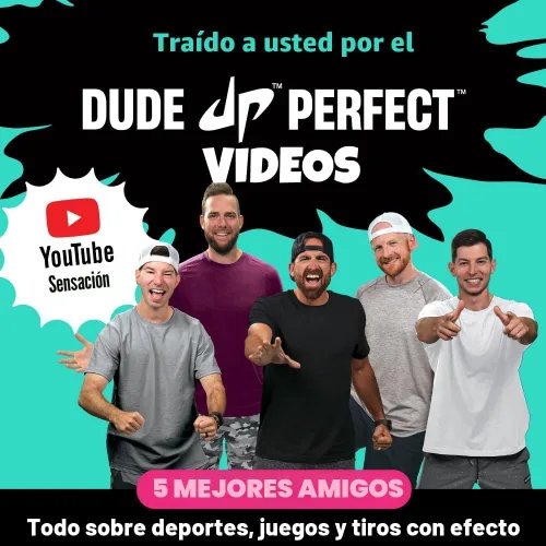 Miniatura 4 de Dude Perfect Sticky Tic Tac Toe y juego de rollos de mesa Juegos para interiores y exteriores, diversión perfecta para noches de juegos familiares