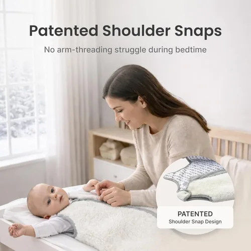 Miniatura 4 de baby deedee Sleep nest Teddy - Saco de dormir para niños y niñas, bebés y recién nacidos, azul suave, mediano (6-18 meses)