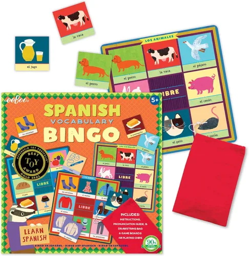 Miniatura 3 de eeBoo: Juego de Bingo de Vocabulario en Español, Un Juego de Solución de Problemas Imaginativa, Juegos Educativos que Cultivan la Conversación