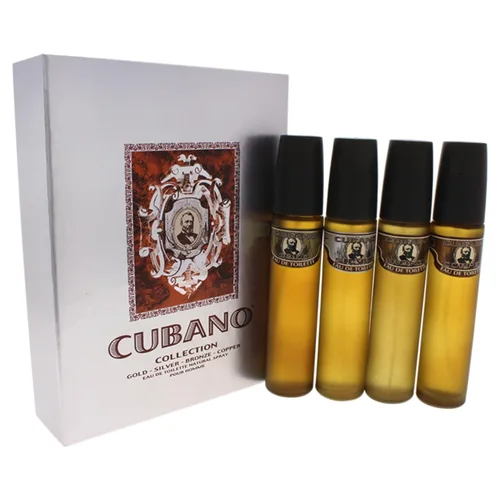 Cubano Variety By Cubano For Men. Set de 4 piezas con Cubano Gold, Silver, Bronze & Copper - Cada Eau De Toilette en espray de 2 onzas
