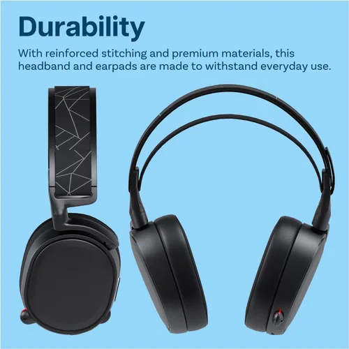 Miniatura 5 de MMOBIEL - Almohadillas de repuesto para auriculares inalámbricos SteelSeries Arctis 7/9/Pro y Prime, etc. – Almohadillas de gel refrescante