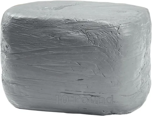 Miniatura 11 de ReArt Arcilla de secado al aire de 15 libras con 3 colores blanco, gris y terracota 5 libras cada uno, ideal para principiantes y escultores 5LBx3P