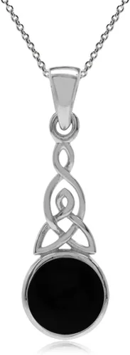 Miniatura 13 de Silvershake - Colgante de plata fina 925 con nudo celta de triquetra y collar de 18 pulgadas