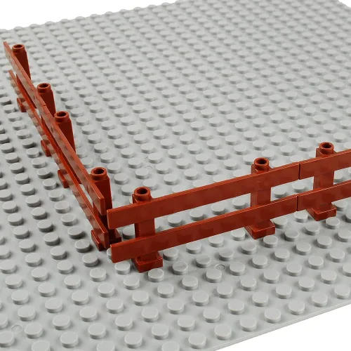 Miniatura 4 de Juego de 50 piezas de bloques de construcción para cerca, accesorios de ciudad, accesorios de decoración de la casa, juego de ladrillos