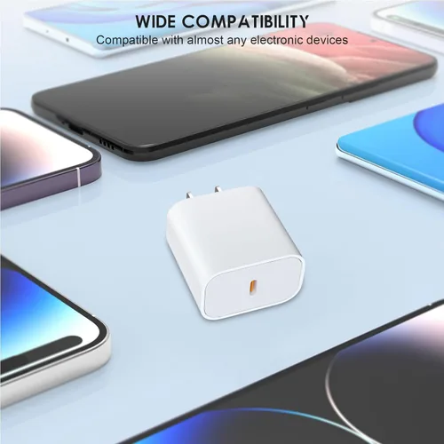 Miniatura 6 de Paquete de 3 cargadores USB C de 40 W de carga rápida con cable USB C de 6 pies, cargador tipo C para iPhone 17/17 Pro/17 Pro Max/16/15/15 Pro Max