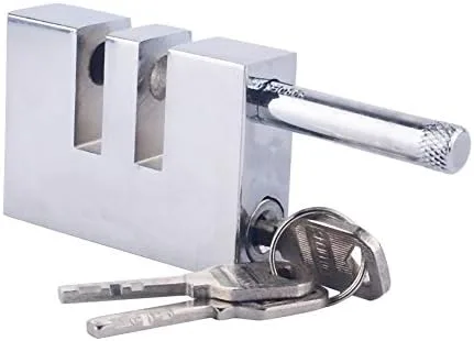 Miniatura 7 de Cerradura de volante de automóvil forjada de acero resistente con núcleo de bloqueo de cobre, cerradura de seguridad antirrobo para automóviles