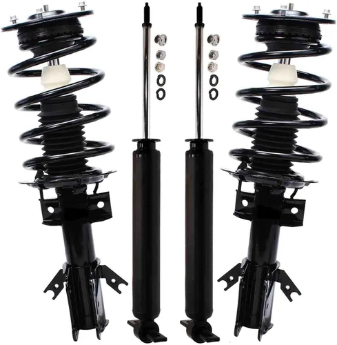 Miniatura 31 de Detroit Axle - Amortiguadores de puntales RWD para Infiniti G35 03-06, 2 amortiguadores traseros, 2 puntales delanteros y muelles helicoidales 2003