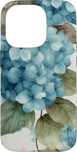 Miniatura 17 de Watercolor Shabby Chic Blue Hydrangeas Flower Case for iPhone 17