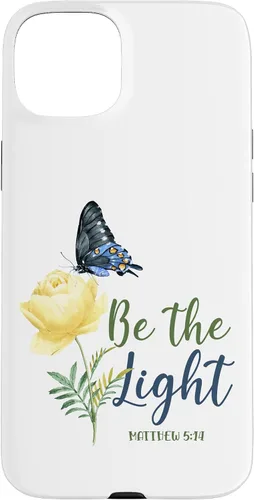 Miniatura 9 de Bible Verse Butterfly Flower Be The Light Matthew 5:14 Case for iPhone 16