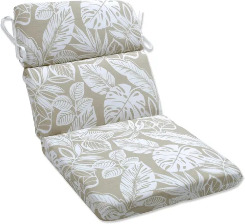 Miniatura 7 de Pillow Perfect Tropic Botanical - Juego de 1 cojín para silla con respaldo dividido para interiores y exteriores, con lazos, 1 unidad, 40.5 x 21