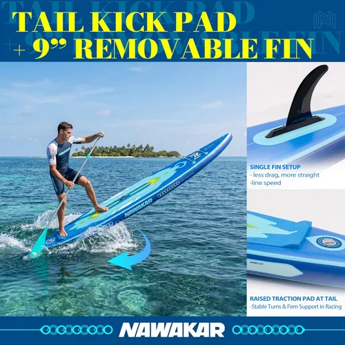 Miniatura 4 de FunWater Tabla de remo inflable de 10 pies 6 pulgadas, 11 pulgadas, 11 pies y 6 pulgadas, para adultos y jóvenes, tablas de remo inflables