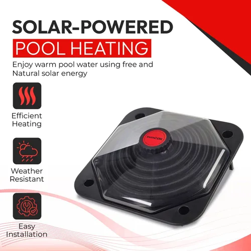 Miniatura 2 de Cúpula solar para calentador de piscina – SunCOIL negro para piscinas sobre el suelo e Intex – Kit de conexión gratuita y válvula desviadora