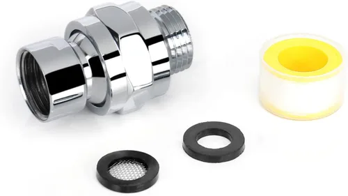 Miniatura 8 de NearMoon Adaptador de bola giratoria para cabezal de ducha, conector de ducha de latón macizo, junta esférica, componente de extensión universal