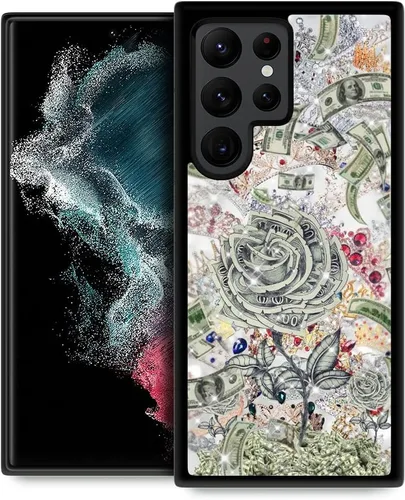 Miniatura 15 de ZHEGAILIAN Funda compatible con Samsung Galaxy S22 Ultra, antideslizante, de poliuretano termoplástico suave, a prueba de golpes, compatible