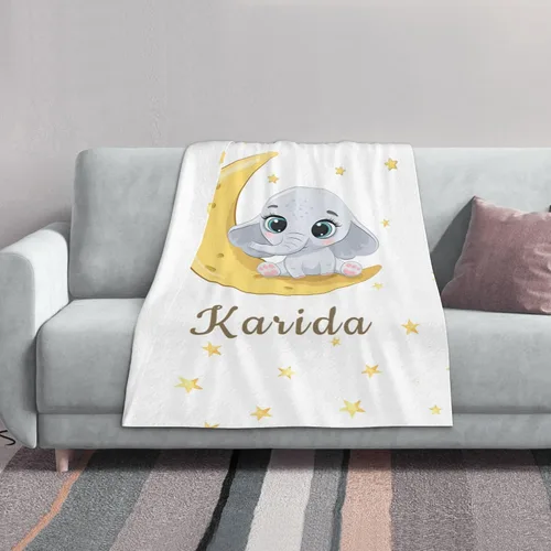 Miniatura 4 de Mantas personalizadas para bebé, manta personalizada para recién nacidos, infantes, niños, manta con nombre para/manta de forro polar personalizada