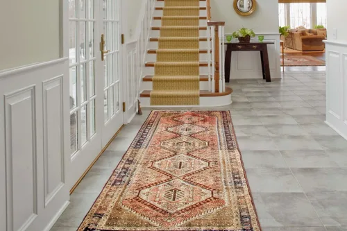 Miniatura 7 de Alfombra transparente, fabricada en Estados Unidos, seguro, 18 x 48 pulgadas, vinilo con tacos de 0.079 in de grosor, tapete con picos para debajo
